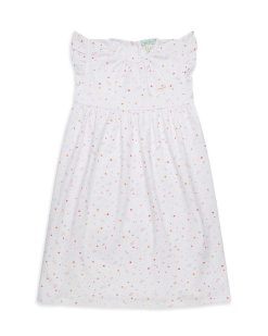 Online Marie Chantal Chemise De Nuit Star & Crown - Enfant Blanc/Rose