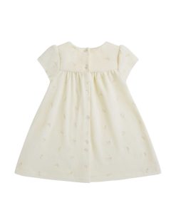 Clearance Marie Chantal Robe En Velours Aile D'Ange - Bebe Creme