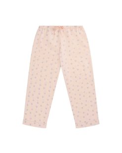 Clearance Marie Chantal Pyjama En Coton Tisse Coeur D'Amour - Rose Enfant