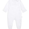 New Marie Chantal Dors-Bien En Coton Pima Angel Wing - Blanc Et Argent