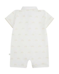 Wholesale Marie Chantal Barboteuse Polo A Imprime Aile D'Ange - Bebe Blanc Et Or