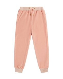 Hot Marie Chantal Ensemble Loungewear Velours Aile D'Ange Enfant Rose Poudre