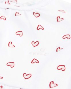 Clearance Marie Chantal Chemise De Nuit Love Heart - Enfant Blanc