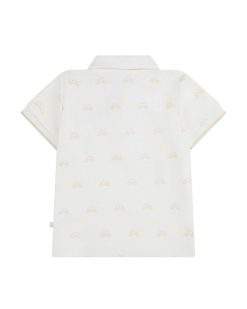 New Marie Chantal Polo Imprime Ailes D'Ange - Bebe Blanc Et Or