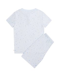 New Marie Chantal Pyjama Court Star & Crown - Enfant Bleu