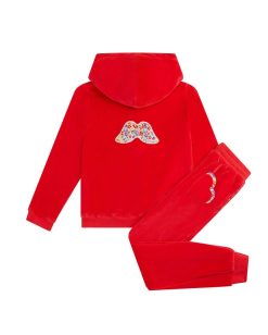 Hot Marie Chantal Ensemble De Vetements De Detente En Velours Angel Wing Enfant Baie