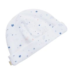 Clearance Marie Chantal Ensemble Bonnet, Bavoir Et Mitaines Imprime Etoile Et Couronne - Bleu