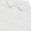 Hot Marie Chantal Robe Polo Imprimee Ailes D'Ange - Blanc Bebe Et Or