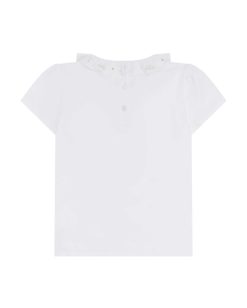 Wholesale Marie Chantal T-Shirt Col Volant Aile D'Ange & Coeur - Enfant Blanc & Or