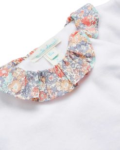 Clearance Marie Chantal Dors-Bien En Velours Angel Wing - Blanc Floral