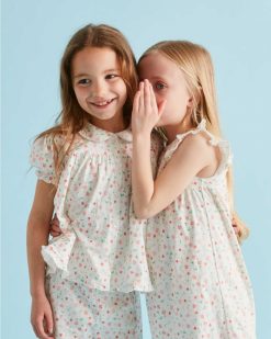 Clearance Marie Chantal Chemise De Nuit A Petites Fleurs Bloom Wind - Rose Enfant