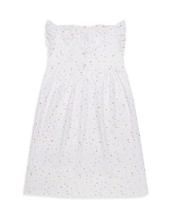 Online Marie Chantal Chemise De Nuit Star & Crown - Enfant Blanc/Rose