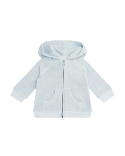 Best Marie Chantal Ensemble De Vetements De Detente En Velours Tino Crown - Bleu Poussiereux Bebe