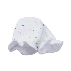 Clearance Marie Chantal Ensemble Bonnet, Bavoir Et Mitaines Imprime Etoile Et Couronne - Bleu